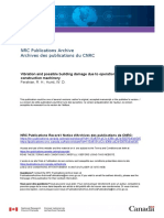 Vibration and Possible Damage Due To Operation of Constuction Machinery