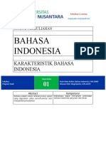 MODUL 1 Karakteristik Bahasa Indonesia