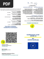 Certificazione Verde COVID-19 EU COVID Certificate: Tortora Sara