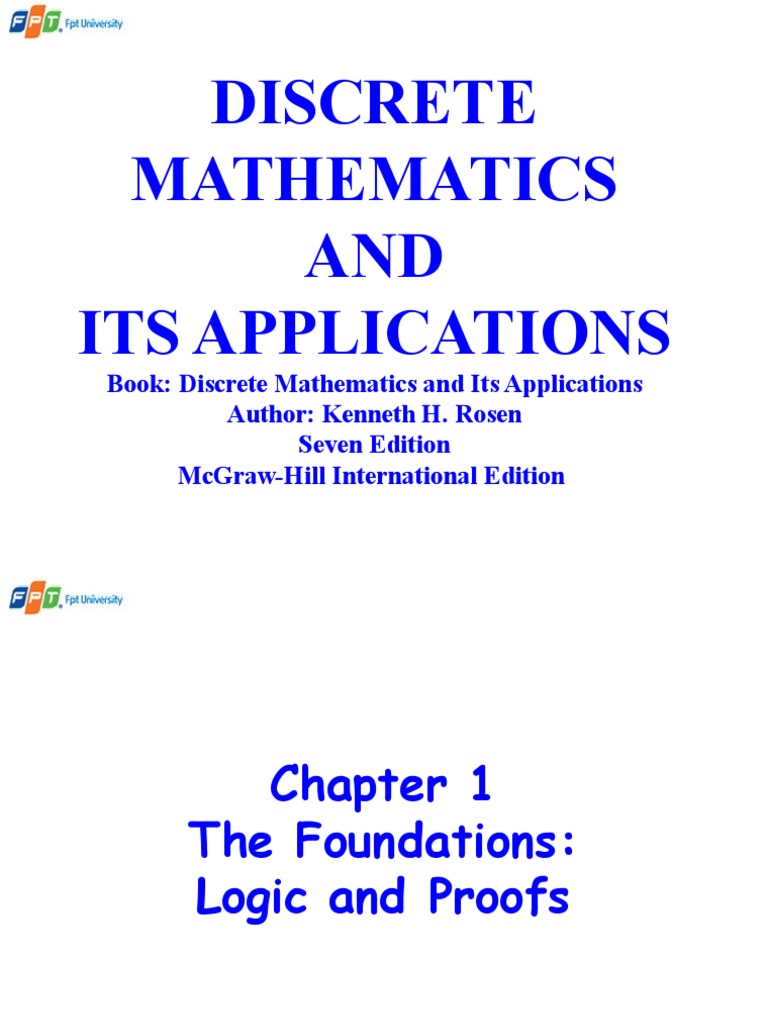 Discrete Mathematics AND Its Applications | PDF | First Order Logic | Logic