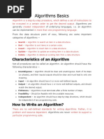 LECTURE 1 - Algorithms Basics