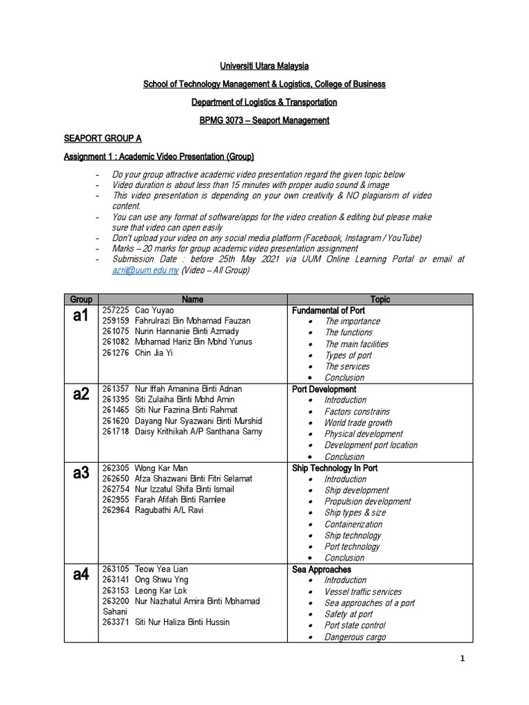 Segamat Inland Port Overview | PDF | Port | Transport