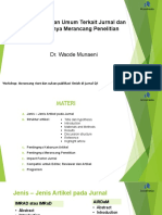 Merancang Riset Dan Sukses Publikasi Ilmiah Di Jurnal Q1 (Sesi1)