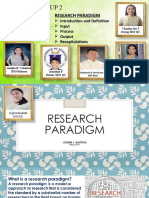 Research Paradigm Report
