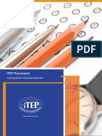 iTEP Placement: Incoming Student Placement Assessment