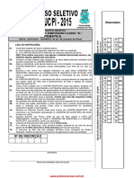 Prova objetiva de Matemática para professor temporário da SEDUC do Piauí