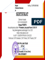 Sertifikat Seminar Online Keperawatan DPD PPNI Kota Surabaya Bapak - Ibu - Saudara (NOVI NURAHMAWATI)