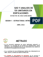 Metrado y análisis de costos unitarios en edificaciones