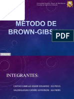 Metodo Brown y Gibson - Planta