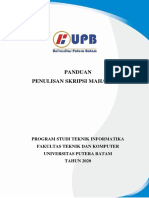 Panduan Skripsi Prodi Teknik Informatika Tahun 2020