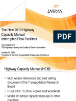 The New 2010 Highway Capacity Manual: Interrupted Flow Facilities