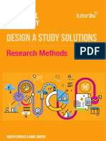 AQA A Level Psychology: Design A Study Solutions