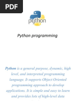 Python Programming