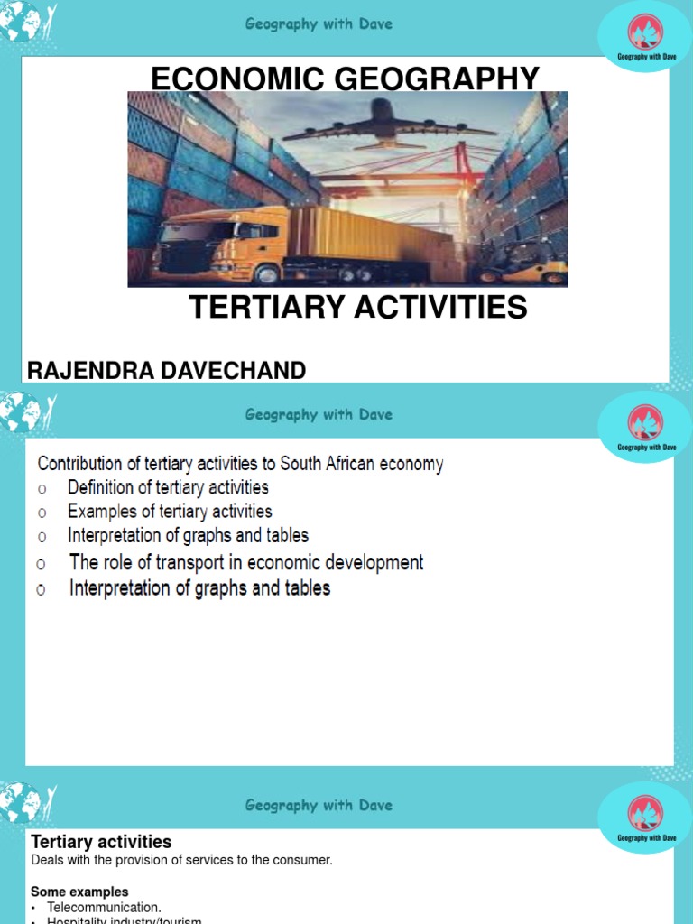 01 Geography Grade 12 Economic Geog Tertiary Activities PDF