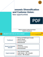 Kazakhstan Economic Diversification and Customs Union