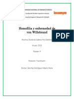 Hemofilia y Enfermedad de Von Willebran