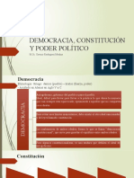 Democracia, Constitución y Poder Político