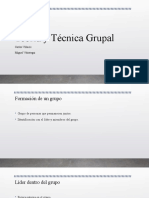 Teoría y Técnica Grupal