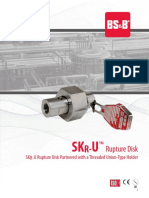 Rupture Disk: SKR-U Rupture Disk Partnered With A Threaded Union-Type Holder