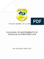 Plan Anual de Mantenimiento de Vehículos Automotores 2019