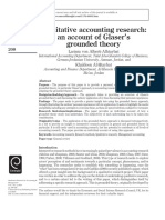 Qualitative Accounting Research: An Account of Glaser's Grounded Theory