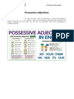 Possessive Adjectives: Ingles 1 Contenidos de Clase Inglés I