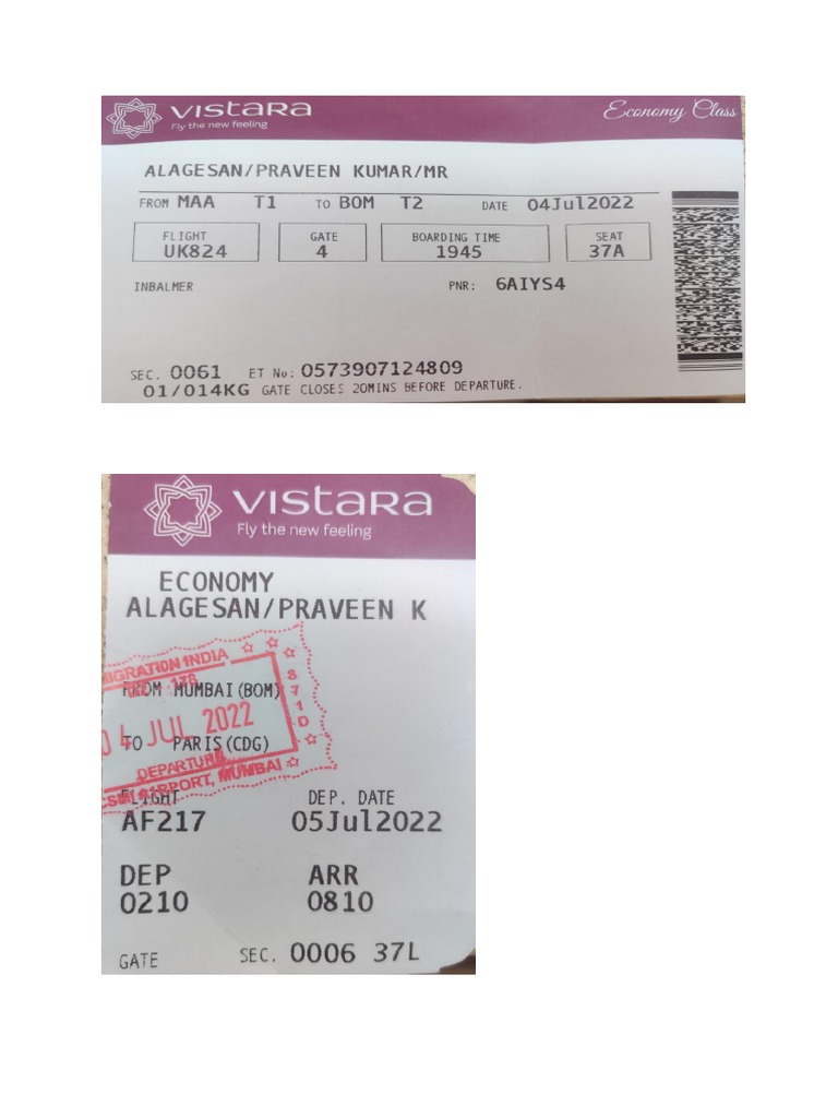 Boarding Passes | PDF