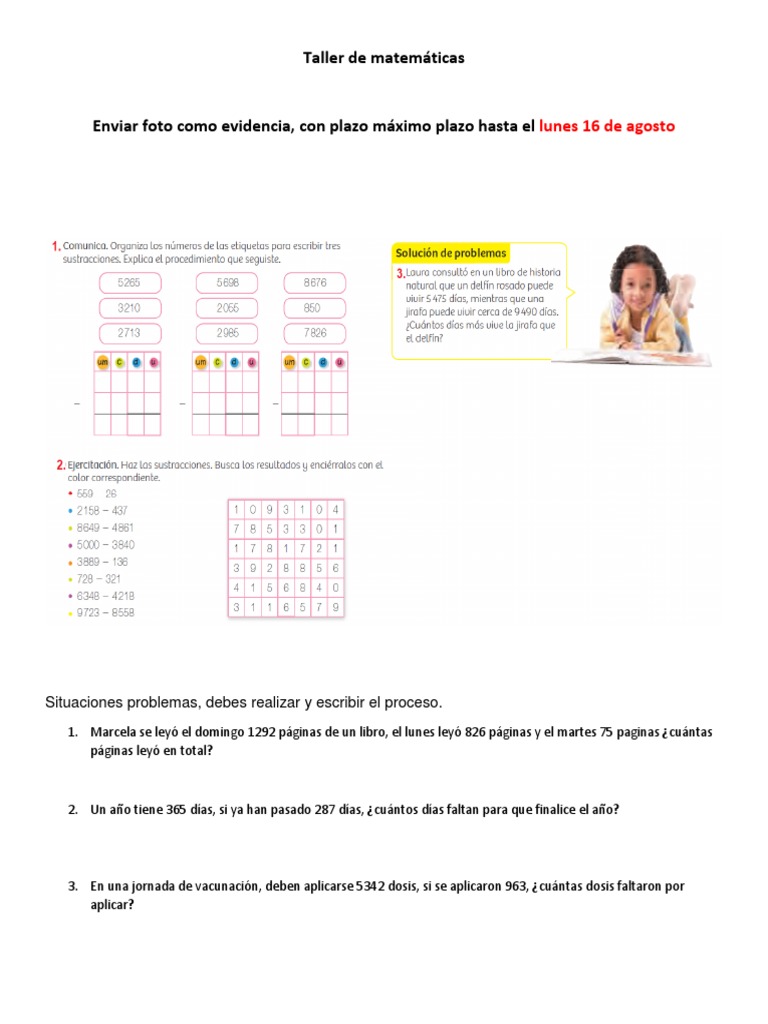 Taller de Matematicas | PDF | Crecimiento personal y profesional ...
