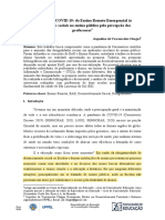 PANDEMIA COVID 19: Do Ensino Remoto Emergencial Às Desigualdades Sociais No Ensino Público Pela Percepção Das Professoras