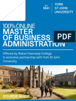 100% ONLINE: Master of Business Administration