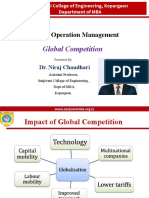 Impact of Global Competition on Operation Management