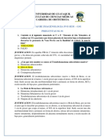 Preguntas de Imagenología sobre placenta, abortos y patologías gestacionales