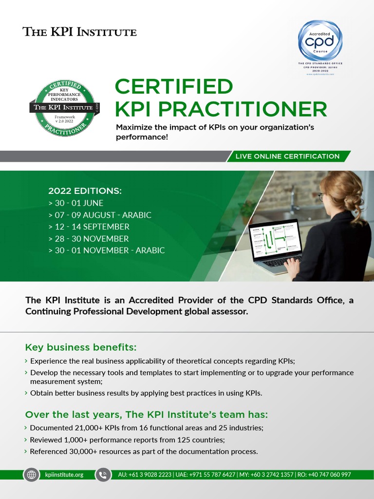 Certified Kpi Practitioner: 2022 EDITIONS | PDF | Performance Indicator ...