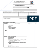 Sesión de Aprendizaje Esquema