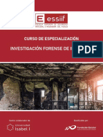 Curso de Especialización en Investigación Forense de Incendios