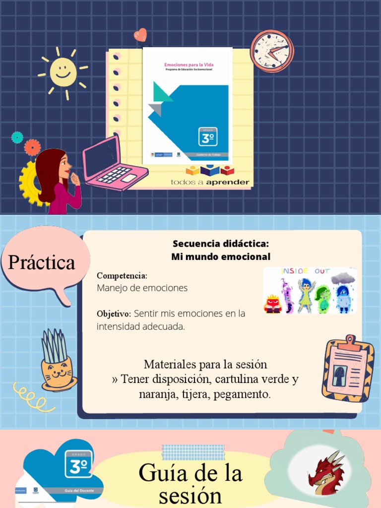 Emociones para La Vida Grado 3° - Ejemplo Aplicación | PDF | Las emociones