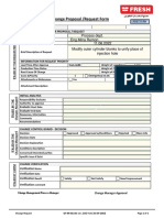 Control Of Change Proposal Request Form