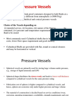 Pressure Vessels: Choice of The Vessels Depending On