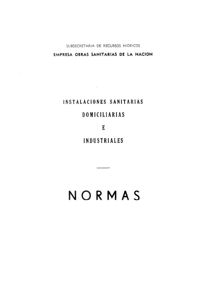 Obras Sanitarias de Nacion PDF