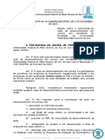 IS Normativa PROGEP N 44 Autorizacao Da Acao de Desenvolvimento em Servico Aos Servidores Da UFMS