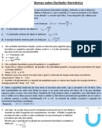 Problemas sobre Oscilador Harmônico