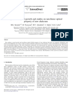 Synthesis, Crystal Growth and Studies On Non-Linear Optical Property of New Chalcones