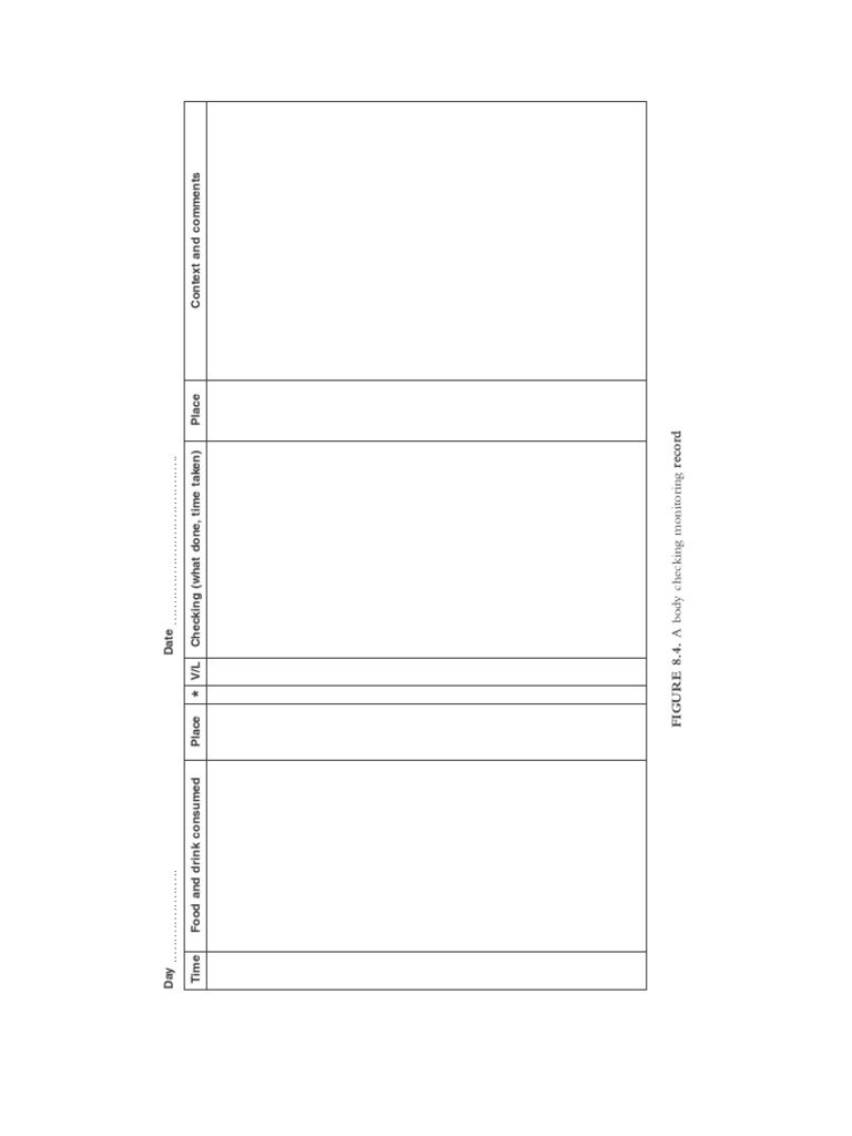 Body Checking Monitoring Record Template | PDF