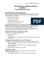PL-200T00: Microsoft Power Platform Functional Consultant: Trainer Preparation Guide