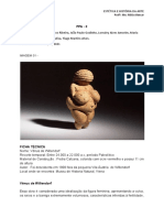 Vênus de Willendorf e Afrodite de Cnido