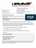 Orçamento GRM Sequencial (1038) - Manutenção Preventiva e Preditiva Desossadoras de Coxas Mayekawa Ivan.