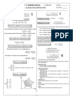 Formulario de Geometría Analítica 2019