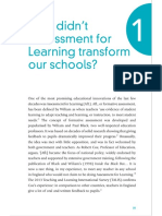 Why didn't assessment for learning transform our schools 
