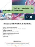 Sesión 10 - Enzimas Regulación de Actividades, Bioinformática y Biología Computacional