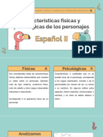 Tema 1 Español - Características de Los Persojanes